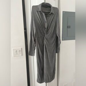 Zara Long Sleeve Checkered Dress Size M